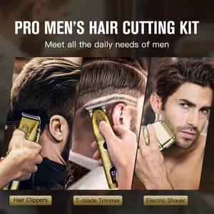 Kit de Afeitadora y Cortapelos Eléctrico para Hombre, Set de Barbero Profesional, Kit de Corte de Pelo, Afeitadoras de Lámina para Barba - Product Image 6
