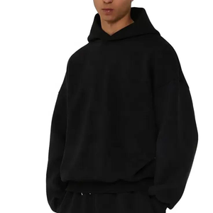 เสื้อฮู้ดดี้ผ้าฟลีซหนานุ่มทรงโอเวอร์ไซส์สำหรับผู้ชาย ถักโครเชต์ ผ้าฝ้าย 100% สไตล์วินเทจ พิมพ์ลายตัวอักษรตามสั่ง สำหรับฤดูใบไม้ร่วง - Product Image 3