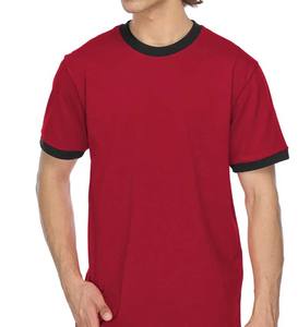 เสื้อยืดสำหรับผู้ชาย, เสื้อที่กำหนดเอง, เสื้อยืด Workwear Ringer - Product Image 2