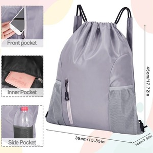 Sac à dos unisexe de grande capacité étanche avec cordon de serrage Sac à dos de cyclisme en plein air Sac à dos d'école de loisirs et de sport à la mode - Product Image 6