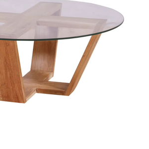 Mesa de Centro Minimalista de Madera de Teca, Diseño Minimalista Hecho a Mano para una Decoración Elegante de Sala de Estar u Oficina - Product Image 6