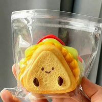 Jouet Squishy en forme de burger super épais en silicone de qualité alimentaire, rempli d'eau, à remontée lente, anti-stress, Kawaii, cadeau fantaisie