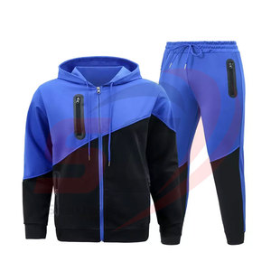 Nouveaux survêtements de jogging en polyester de qualité supérieure pour hommes, coupe slim, doublure polaire, couleur unie, collection hiver 2023, personnalisables avec logo, vente en gros - Product Image 1