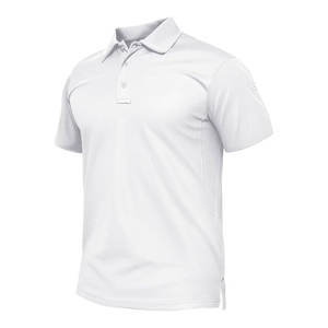 เสื้อเชิ้ตแขนสั้นผ้าคอตตอนถักเนื้อแน่น 100% สำหรับผู้ชาย ป้องกันริ้วรอย สไตล์ลำลอง แห้งเร็ว - Product Image 3