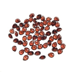 AAA + CALIDAD 4x5mm pera facetada granate rojo Natural IGI certificado gemas sueltas semipreciosas para la fabricación de joyas al por mayor - Product Image 1