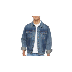 Men's Vintage-Style Casual Winter <b>Canvas</b> <b>Jacket</b> Solid Color Regular Fit Single Breasted Eco-Friendly Cotton Outerwear Front - Product Image 6