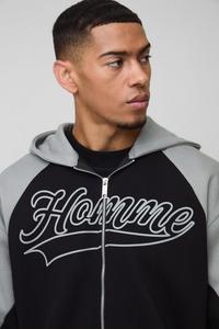 เสื้อมีฮู้ดผ้าคอตตอนสำหรับผู้ชายเสื้อมีฮู้ดผ้าคอตตอนพิมพ์ลายสำหรับใส่ไปยิม - Product Image 2