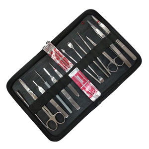 14 Pièces Kits Chirurgicaux Avancés Avec Pince À Épiler Poignée De Scalpel Kit Piratique Chirurgical Pour Salle De Chirurgie - Product Image 3