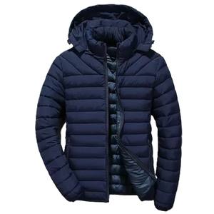 Chaquetas largas acolchadas de la mejor calidad 2025, chaquetas acolchadas con capucha de invierno pesadas hechas de nailon de poliéster de Color negro - Product Image 3