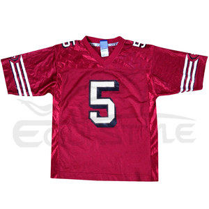 Venta al por mayor de camisetas de fútbol americano, uniforme para adultos, deportes en blanco, personalizado, nombre del equipo, letra impresa, sublimación, camisetas y pantalones cortos - Product Image 1