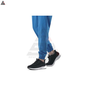 กางเกงวิ่งผู้ชายน้ำหนักเบาสไตล์เรียบง่ายผ้าคอตตอน100% เอวยางยืดแบบลำลอง - Product Image 4