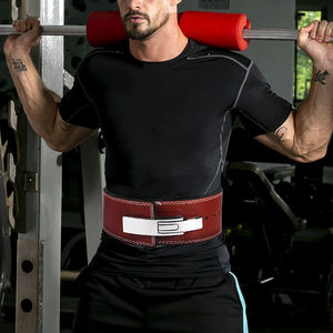 Ceinture de fitness en cuir de vachette avec boucle à levier, épaisseur 10 mm, ceinture d'entraînement pour squat, musculation, design respirant pour l'entraînement - Product Image 6