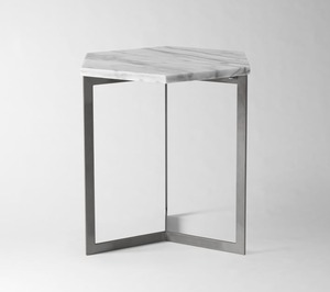 Best Selling <b>Silver</b> Central <b>Table</b> for Living Room Trendy New Design <b>Side</b> <b>Table</b> with Wood Frame for Bar and Mall Use - Product Image 1