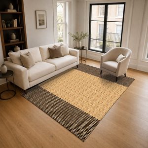 Tapis de salon en chenille antidérapant, imprimé numériquement, motif design rouge bordeaux, lavable en machine, vente en gros RUGS DEPOT LXDP-1005 - Product Image 2