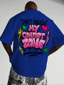 Custom Logo Cotton <b>Tshirt</b> for Men Printed Heavyweight 180GSM Oversized 3D Printed Blank <b>Tshirts</b> Casual Style - Product Image 3