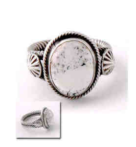 ZBM White Buffalo Ring Old Style de Erick Begay 925 Anillos de plata esterlina - Product Image 2