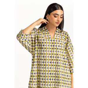 Conjunto de 2 Piezas Off-White con Estampado Ondulado y Textura Arrugada, Transpirable, para Mujer, Casual, Tela Crepé, Talla XS, Sin Cuello, Shorts - Product Image 6