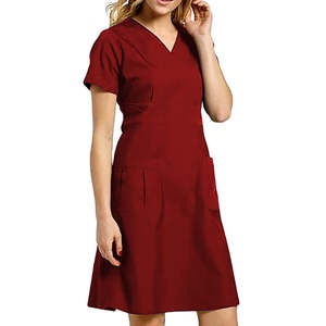 Uniforme d'hôpital, robe jupe de gommage d'allaitement, uniforme de qualité supérieure à demi-manches - Product Image 6