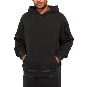 Personnalisé solide hiver automne pull à capuche extérieur coupe-vent course Jogging à manches longues hommes sweats à capuche prix de gros personnalisé - Product Image 1