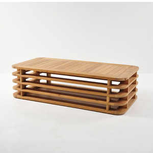 Mesa de centro Vishnu, madera de teca maciza de la mejor calidad, diseño minimalista a buen precio de Indonesia - Product Image 4