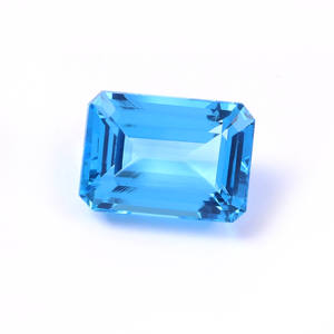 พลอยบุษราคัมเหลี่ยมเพชรพลอยมรกตสีฟ้าพลอยโทแพซเจียระไนแบบเหลี่ยมเพชรพลอยเพื่อการประดับอัญมณีผลิตภัณฑ์จำนวนมาก - Product Image 4