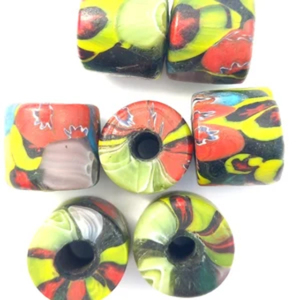 Millefiori Mixed Indian Glass Beads <b>Kit</b> Large Small Beads for Jewelry <b>Making</b> Bracelets Necklace Crafting Crystal Lampwork Beads - Product Image 6