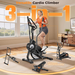 3-trong-1 nhà máy tập thể dục elip + Cardio leo núi + Cầu Thang bước đa năng thiết bị tập thể dục - Product Image 2