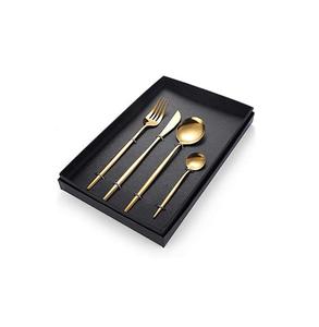 Custom Make 304 Stainless Steel Flatware Cutlery Spoon <b>Forks</b> With Brass Handle Customize Design High Quality Dinner Ware Cutlery - Product Image 2
