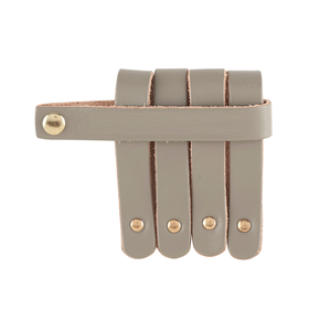 Vente en gros Anneaux de serviette en cuir Porte-boucle Accessoires pour événements de mariage Articles de décoration avec boîte d'emballage - Product Image 3