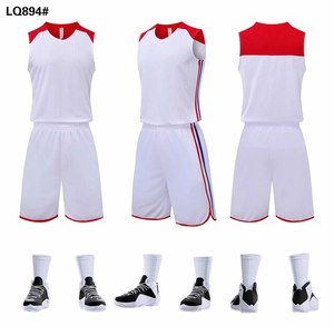 Uniforme de Baloncesto Personalizado al por Mayor, de Alta Calidad, Poliéster/Algodón, Ligero, Transpirable, de Secado Rápido, Talla Grande, para Exteriores - Product Image 4