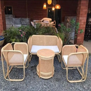 Lo último en muebles únicos para patio al aire libre, juego de jardín de ratán para sala de estar, balcón, Hotel, patio trasero, piscina, sofá de ratán, sillas, mesa de centro - Product Image 5