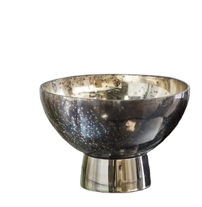 Bol classique avec support pour ustensiles de cuisine maison Restaurant Dates Fruits secs métal argenté rond bols de service élégants fournitures d'hôtel - Product Image 6