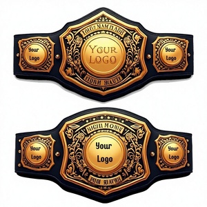 National Wrestling Alliance World Tag Team Championship Belt Set Cómodo Cintura baja Poliéster Forro Samurai Artes marciales - Product Image 2