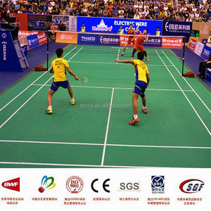 BWF Certified PVC Badminton Court Flooring 1.8m x 15m Green Indoor Sports <b>Mat</b> Wholesale - Product Image 2