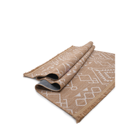 Tapis moderne à poils ras Turkua Home Anadolu gris en chenille tissée rayée, lavable, 7 mm, polyester et coton, antidérapant, sur mesure pour la maison
