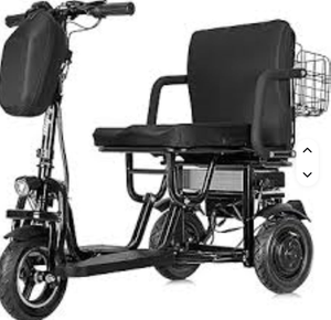 Tricycle électrique pliable à double moteur MT-FOLD-TRK-700 48V 700W avec batterie au lithium - Product Image 1