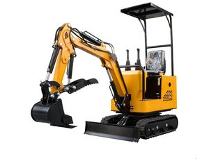 Miniexcavadora de orugas MMS de 1 tonelada, 13.5HP, a gasolina, con cucharón hidráulico, retroexcavadora compacta, stock en EE. UU., directo de fábrica - Product Image 1