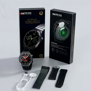 Montre connectée Kalobee H4 Pro Max, écran AMOLED 1,53 pouces, appels Bluetooth, fréquence cardiaque, NFC, charge sans fil, unisexe - Product Image 2