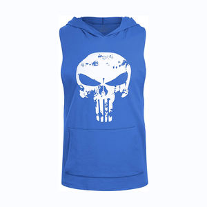 Sudadera con capucha sin mangas para hombre profesional superventas nuevo modelo ropa de gimnasio logotipo bordado de alta calidad personalizable - Product Image 2