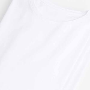 Venta al por mayor personalizado bordado Impresión logotipo liso 100% algodón hombres camisetas de algodón peinado camiseta para hombres - Product Image 6