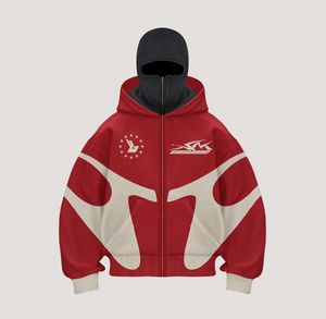 Survêtement baggy streetwear en molleton de coton Ensemble de cagoule de jogging vieilli Personnalisé DTG Masque lourd délavé à l'acide Survêtement pour hommes - Product Image 5