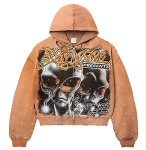 Sudadera con Capucha Extra Grande de Manga Larga Estilo Punk Clásico y Único para Hombre, Ideal para Correr y Trotar, Ropa de Invierno de la Mejor Calidad, Sudadera con Cremallera para Hombre - Product Image 3
