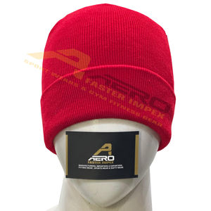 Taille personnalisable haute qualité 100% coton Beanie motif à pois en cuir imperméable caractéristique impression dessinée à la main pour les voyages d'affaires - Product Image 1