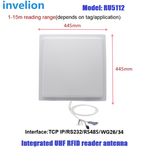 4-15m dài phạm vi tích hợp UHF <span class=keywords><strong>RFID</strong></span> 6C Đầu đọc thẻ 4-12dbi <span class=keywords><strong>RFID</strong></span> Antenna wg26 RS232 RS485 <span class=keywords><strong>TCP</strong></span> <span class=keywords><strong>IP</strong></span> cho bãi đậu xe kiểm soát truy cập - Product Image 2