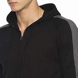 Sudaderas con Capucha Negras con Cierre para Hombre, Ligeras, de Forro Polar, Resistentes al Viento, Ropa Casual, Sudaderas con Talla Personalizada - Product Image 6
