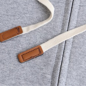 100% <b>Organic</b> Cotton Breathable Pullover New Casual Oversized Hoodies for Woman Customize Drop-shoulder Zipper Hoodies - Product Image 3