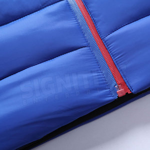 OEM Service Custom Logo Knitted Puffer Jacket Best Selling Solid Color Men's Winter <b>Spring</b> Breathable Fabric Warm - Product Image 4