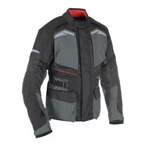 Veste textile moto vert homme avec protections blindées CE Veste textile moto imperméable/coupe-vent - Product Image 4