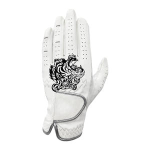 Gants de golf en cuir d'agneau de couleur noire douce de haute qualité gants de logo personnalisés respirants pour golfeur gants de golf tous temps - Product Image 2