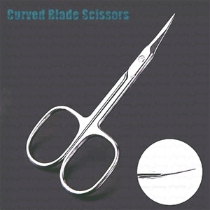 Fabricante de buena calidad, tijeras de manicura para uñas, tijeras para cutículas, superficie de corte curvada, tijeras de manicura rusas afiladas - Product Image 1